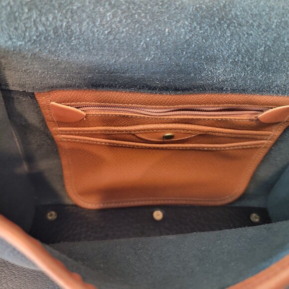 Dooney & Bourke Essex Bag (Black & British Tan) - Original Vintage Bag - Picture 8 of 15